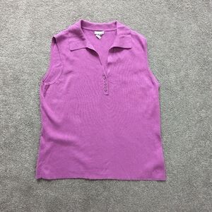 Izod purple athletic tank top gold women's XL